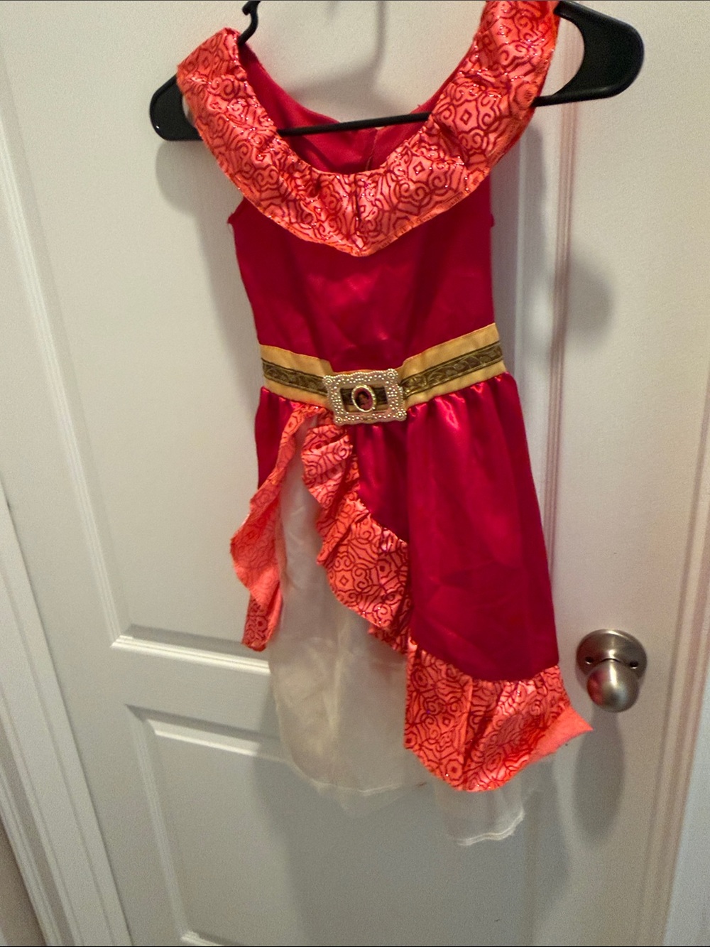 Disney Elana costume from the cartoon Disney, orange and red